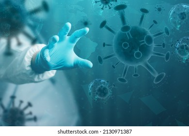 Scientists or doctors in the lab are diagnosing and developing oral medications for (COVID-19) patients. health care concept , medical research, experimental success

