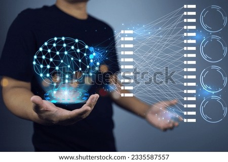 Scientists hold a hologram of the human brain to link and transfer electrical neurotransmitter information from the mind to digital information for interpretation and innovation language processing