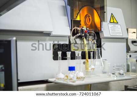 Scientists are using Atomic Absorption Spectroscopy (AAS) to analyze heavy metals in sample solutions.For example, element Pb, Fe, Mn, Ag, etc.