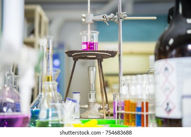 Scientists are watching the temperature in the thermomist to find the melting point of the chemical in the laboratory. - Powered by Shutterstock