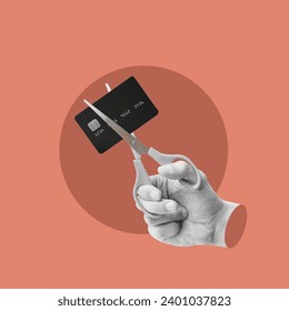 Scissors, cut credit card, hand with scissors, eliminating debt, finish adding purchases, without credit cards, without debt, pay and delete card, debit card, delete, misuse of cards, good use of card - Powered by Shutterstock