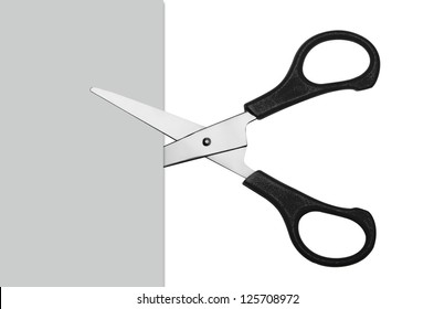 Scissors Cutting Paper