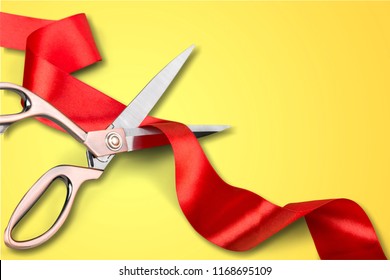 15,088 Scissors Cutting Ribbon Images, Stock Photos & Vectors ...