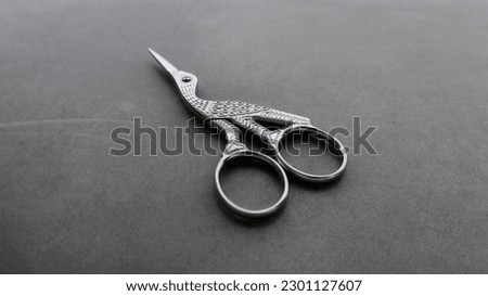 Scissors Scissors for fabric and threads. Needlework. Metal scissors. Metal. vintage