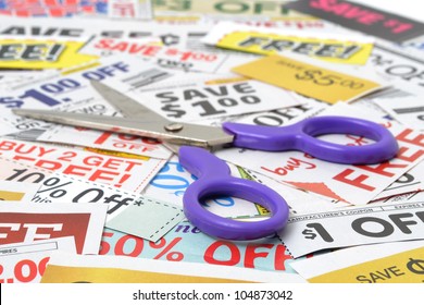 Scissors With Grocery Coupons