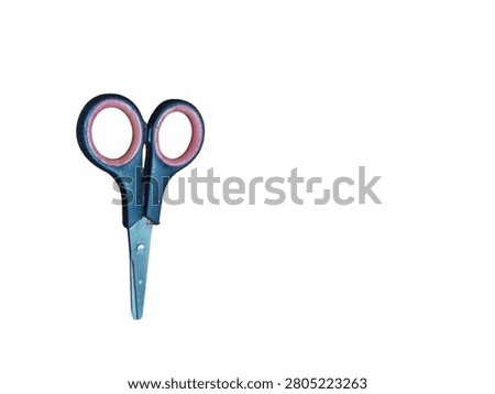 scissors on radiant white background 