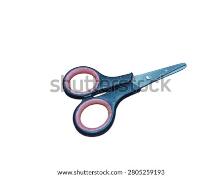scissors on radiant white background 