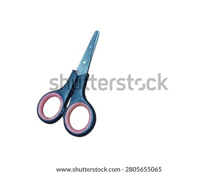 scissors on radiant white background 