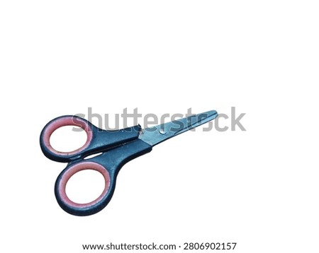 scissors on radiant white background 