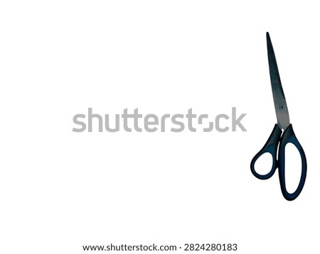 scissors on a radiant white background 