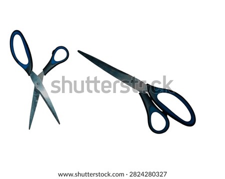 scissors on a radiant white background 