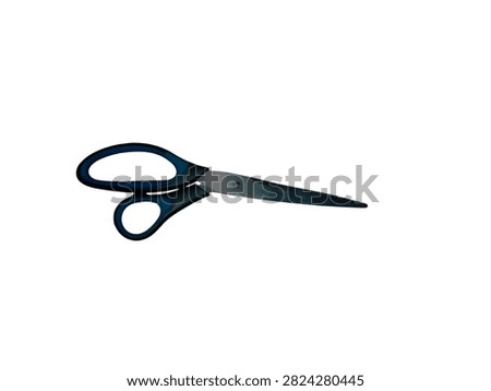 scissors on a radiant white background 