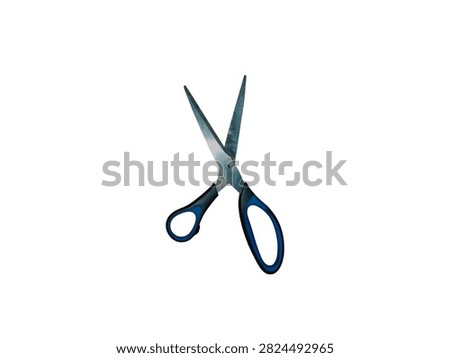 scissors on a radiant white background 