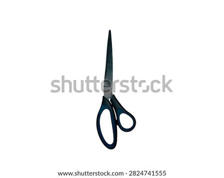 scissors on a radiant white background 