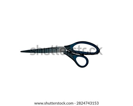 scissors on a radiant white background 