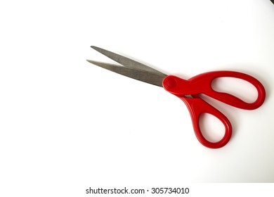 scissors on white 