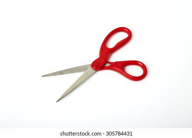 scissors on white 