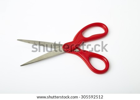 scissors on white 