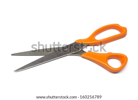 scissors on white background