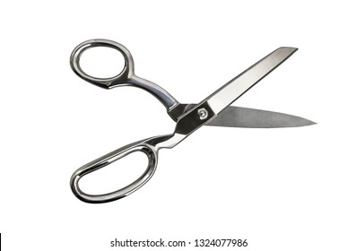 Scissors for sewing isolated on white background. Professional Scissors for the seamstress.