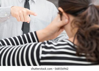 Scolding by chief - Shutterstock ID 568556962
