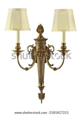 Sconce wall with clipping path