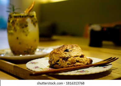 Scone: Hot Raspberry Scones That Were Just Baked