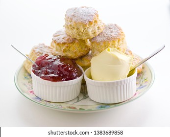 Scones Clotted Cream And Jam 