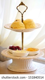 Scones On Two Tiered Tray