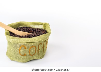 Scoop In A Bag With Coffee Beans