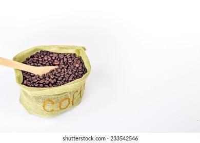 Scoop In A Bag With Coffee Beans