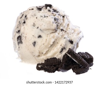 Scoop Of Cookies And Ice Cream With Cookie Isolated On White Background - Front View

Real Edible Icecream, No Artificial Ingredients Used!