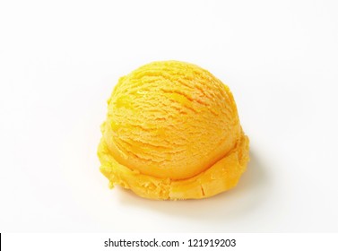 Scoop Of Mango Pineapple Ice Cream 
