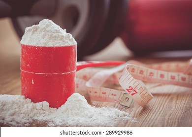 Scoop Of Whey Protein Isolate Powder