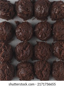 Scoops Of Double Chocolate Chip Cookie Dough With Sea Salt, Edible Cookie Dough, Raw Cookie