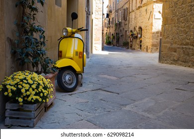 scooter standing at the empty street of old italian town
 - Powered by Shutterstock