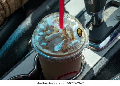 Scooter's Coffee  Caramelicious Blender Coffee In Car Cupholder 