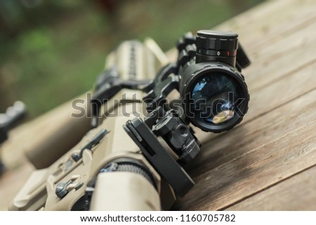 Scope rifle automatic assault weapon
