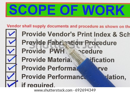 scope works contracting project scope work stock photo edit now work scope