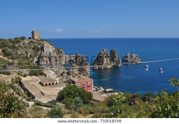 Scopello Beach Castellammare Del Golfo Italy Stock Photo Edit Now