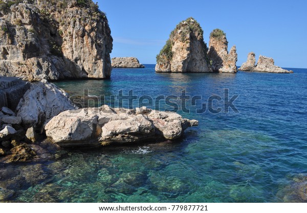 Scopello Beach Castellammare Del Golfo Italy Stock Photo Edit Now