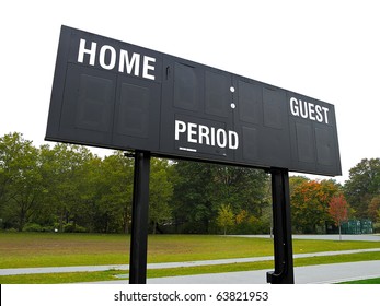 Score Board On Outdoor Sports Field