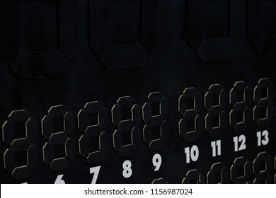 Scoreboard sport black on a black background.