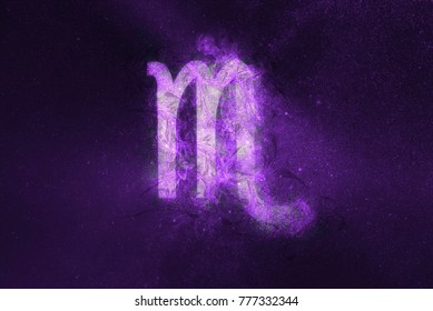 Scorpio Zodiac Sign. Night Sky Abstract Background