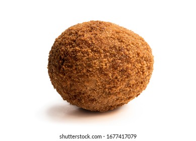 Scotch  Egg Isolated On White Background 