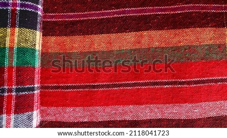 Scotch Stripes abstract and wallpaper, Scotch-patterned fabric