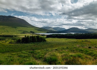 Scotland Driving To Glencoe Valley Viewpoint