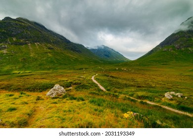 Scotland Driving To Glencoe Valley Viewpoint