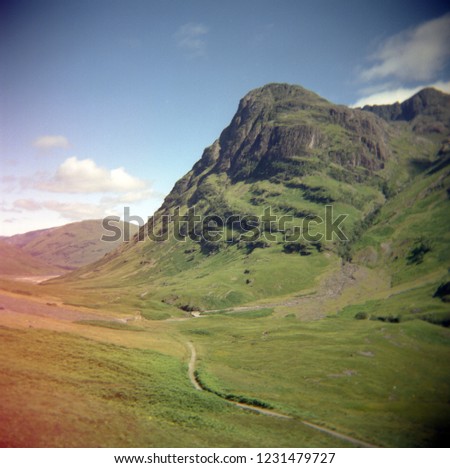 Scotland photographic collection made with film Holga camera.