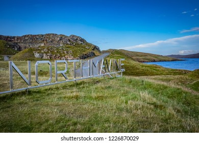 Scotland, Shetland Islands, Northmavine, Beautiful View Of Island,